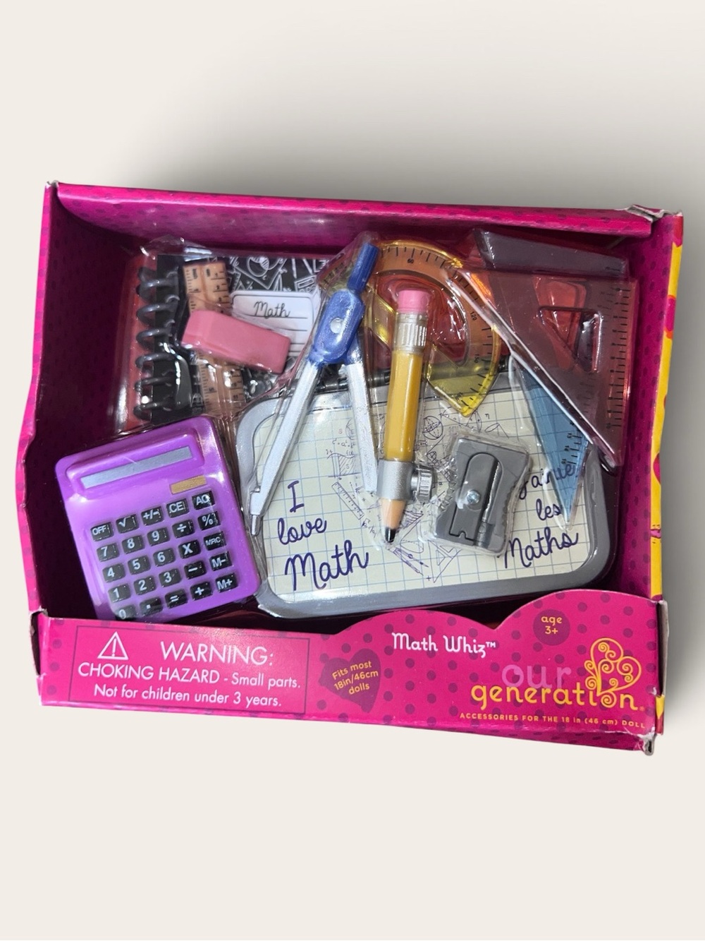 Our Generation Math Whiz Geometry Doll Accessories Set